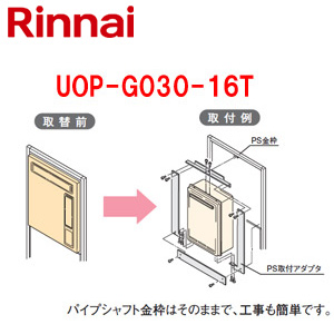給湯器必要オプション[リンナイからリンナイへ取替][PS枠][PS扉内設置型][給湯専用][給湯器部材]