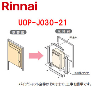 ○給湯器必要オプション[リンナイからリンナイへ取替][PS枠][PS設置型][高温水供給式][給湯器部材]