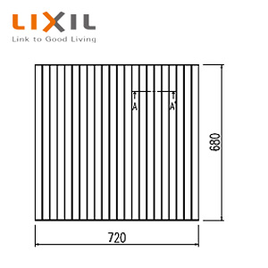 ふろふた[680mm×720mm][ホワイト][ポリーナ用][浴槽部材]