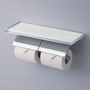 棚付二連紙巻器[ハイデザインシリーズ][アクセサリー]