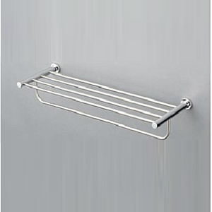 タオル棚[ステンレス製+亜鉛合金製][めっき仕上げ][丸型][アクセサリー]