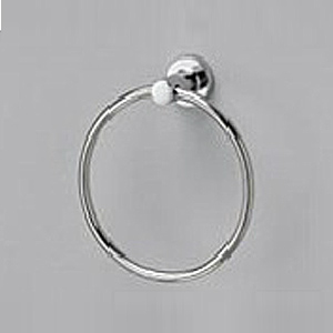 タオルリング[ステンレス製+亜鉛合金製][めっき仕上げ][丸型][アクセサリー]