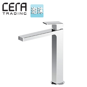 洗面用蛇口[ズケッティ社][ジングル][台][シングルレバー混合水栓][泡沫][引棒なし][クロム][一般地]